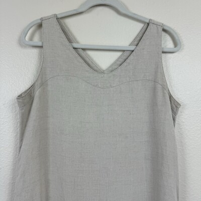 linea linen dress Blue White Stripes Linen Rhapsody Dress