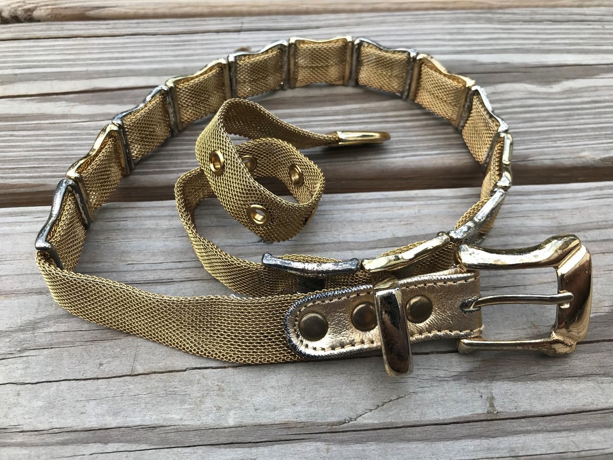 Vintage Donna Katz Women Belt Gold Metal Waistband Donna Katz Vintage Belt Gold Tone Metal Waist Band Metal  main image 3