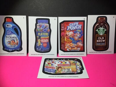 2020 Wacky Packages All New Series August Week 1 Complete Set 5/5 *IN STOCK * - Image 1 of 4