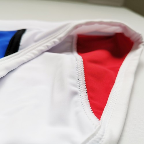 Men's Swimwear Low Rise Contoured Mondrian Color Blocked Vacation Beach Swimsuit - Picture 17 of 23