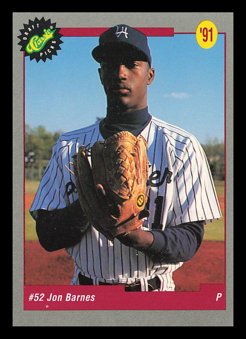 Jon Barnes #47 1991 Classic Draft Picks San Diego Padres