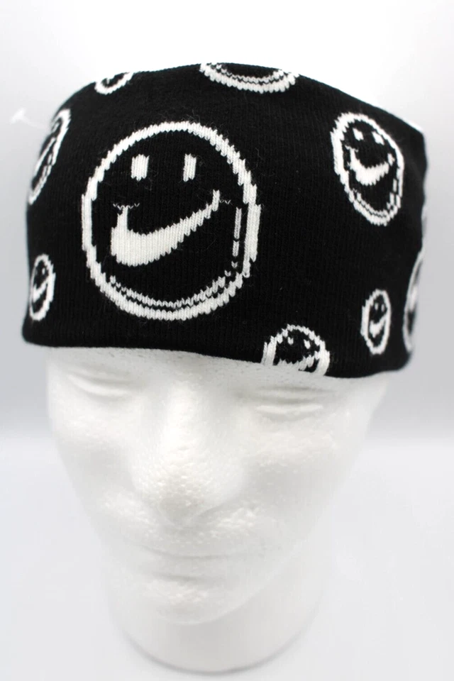 Nike Diadema Tejida Sin Costuras Reversible Adulto Negro/Blanco Foto 2 de 4