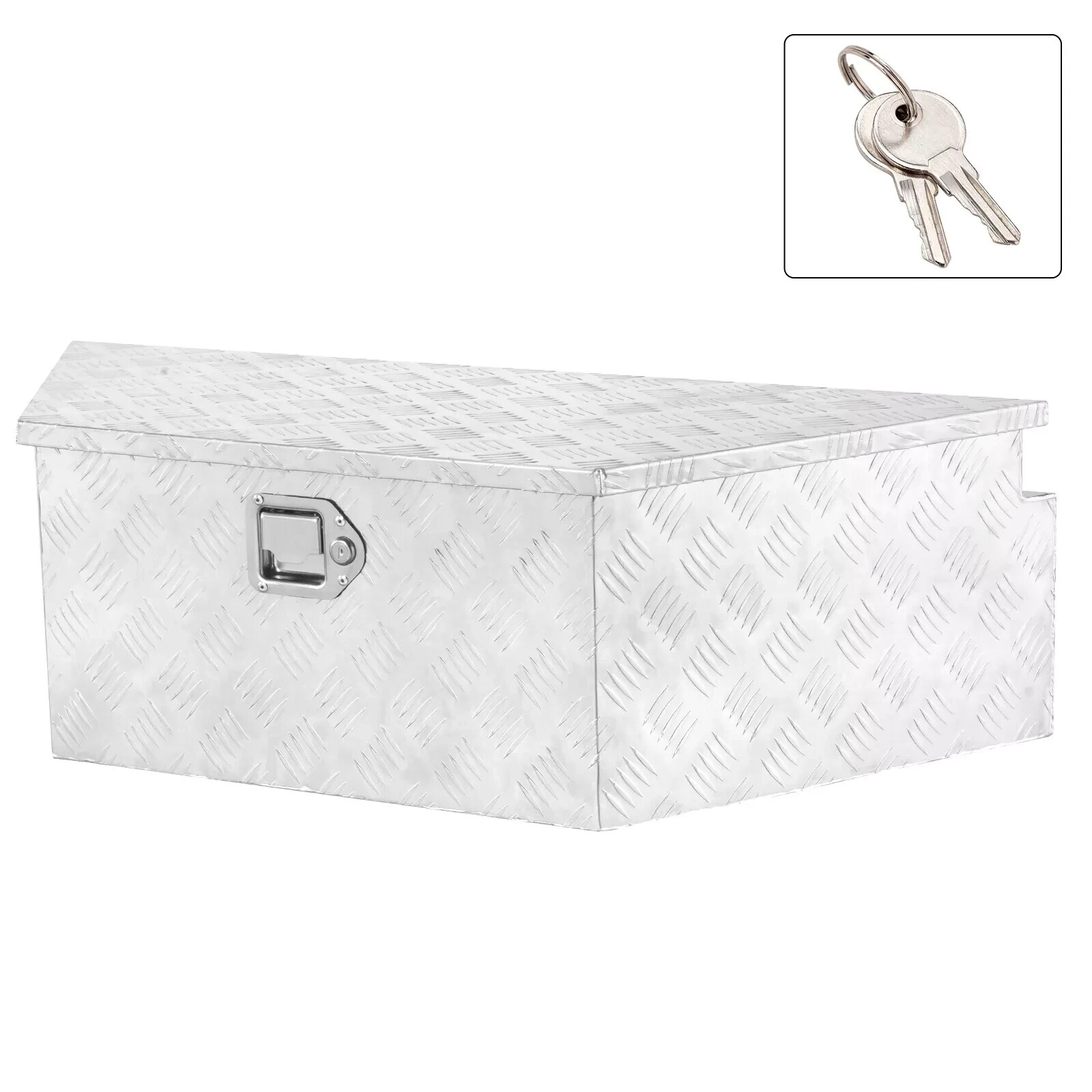 39"X16.5"X12" Aluminum Trailer Tongue Tool Box Truck Pickup Bed Storage