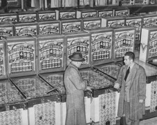 Bally Victory Derby 1946 Payout Pinball Machine 8" - 10" B&W Photo Reprint