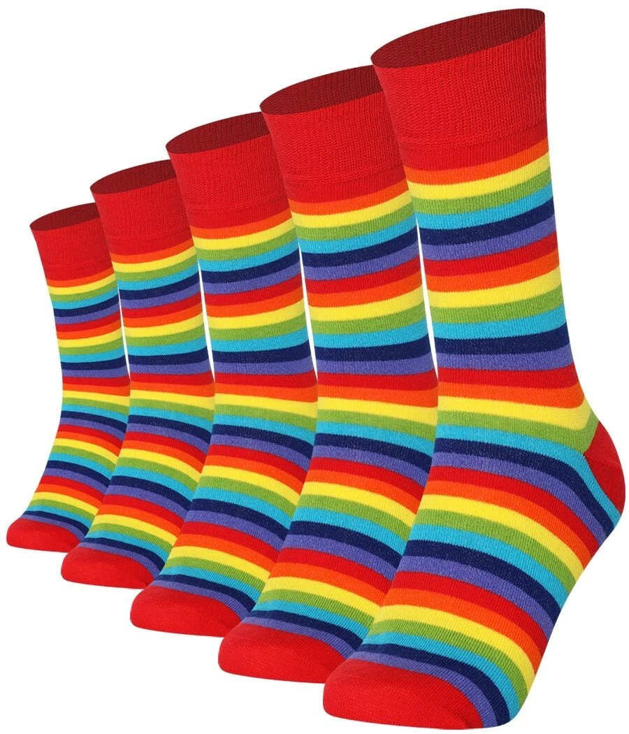 Mysocks 5 Pairs Rainbow Ankle Socks