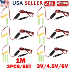 2X AAA Eliminator Cable Dummy-Battery Power Cord Replacement For 3V/4.5V/6V HOT