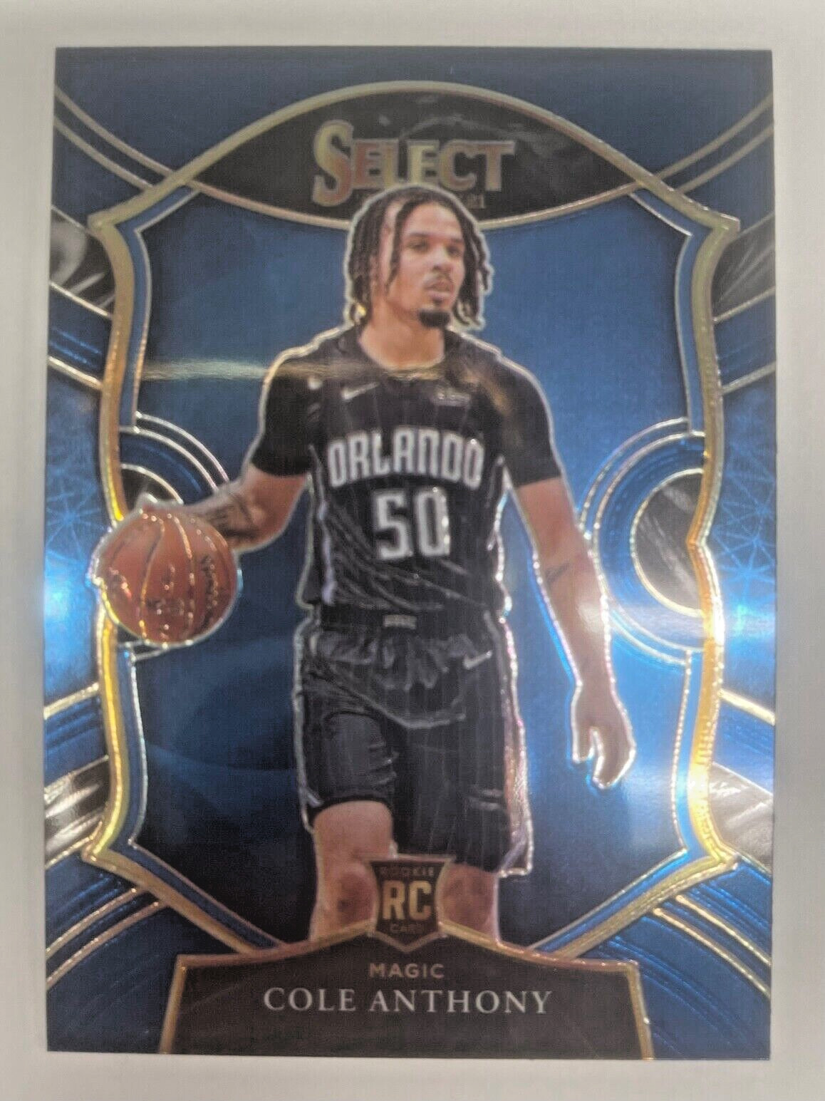 2020-21 COLE ANTHONY PANINI SELECT CONCOURSE BLUE ROOKIE RC #75 PRIZM