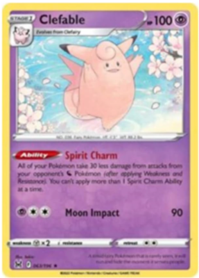 Pokemon - Clefable - 063/196 - Rare - Lost Origins - NM/M - NEW | eBay