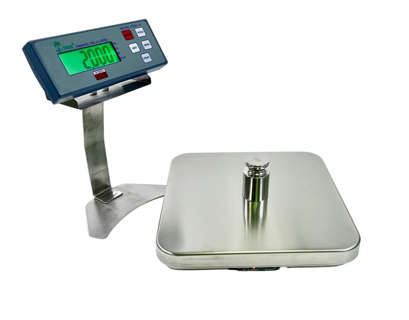 Tree PIZA Plus 12 Stainless Kitchen Pizza Bench Scale 12lb x 0.002lb AC Adapter