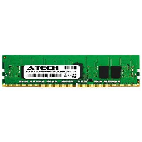 8GB 1Rx8 PC4-2400 RDIMM Supermicro 1029GQ-TVRT 2029U-TR4 6019U-TN4R4T Memory RAM - Picture 2 of 3