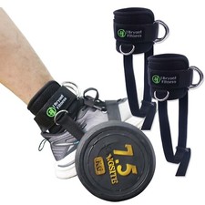 Dumbbell Ankle Straps D-rings for Cable Machine Leg Weights Workout Training