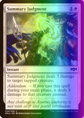MTG Magic the Gathering Summary Judgment (24/296) Ravnica Allegiance NM FOIL