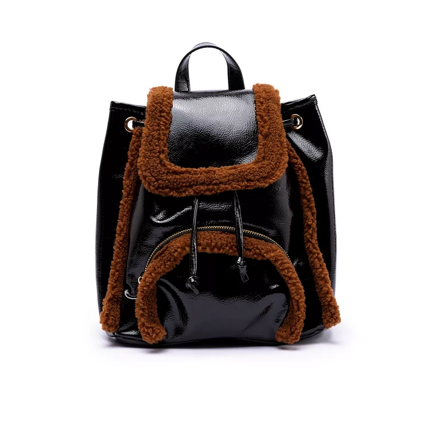 Faux Fur Exterior Backpack Small Bags & Handbags for Women  display picture 1