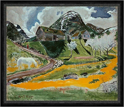 The White Horse in Spring Nikolai Astrup Mountains Horse Spring Cabin Faks_B 02922
