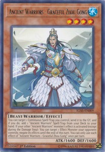 Ancient Warriors - Graceful Zhou Gong - IGAS-EN009 - Rare - 1st Edition x3 - Nea