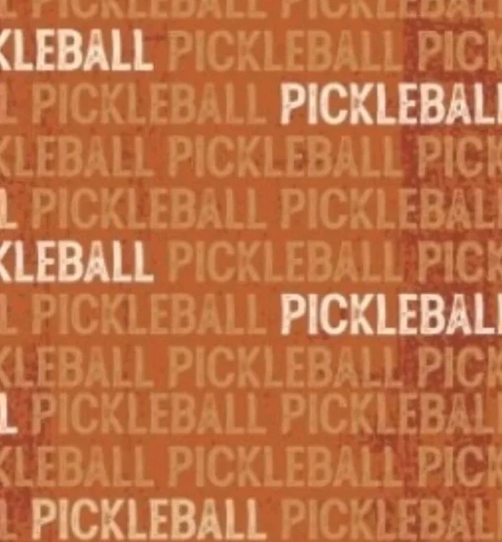 Pickleball Champ•Pickleball Tonal Text Fabric! 1 yd BTY•100% Cotton•Fast Ship!