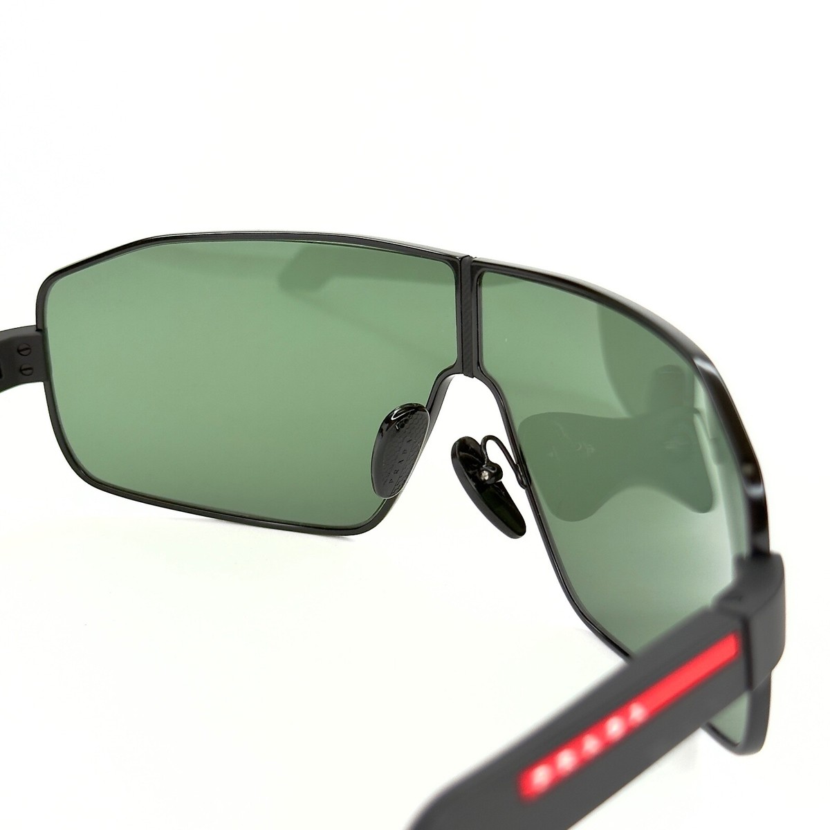 PRADA PR 28SS サングラス ダークグリーン PRADA 54Y Tuning Linea Rossa Sport Active Sunglasses Black