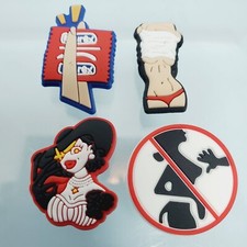 4 LADY DEMETRISCU resident evil VILLAGE Pvc Shoe Charms Crocs Jibbitz Wristband