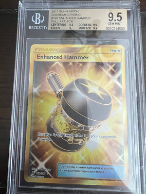 ENHANCED HAMMER - 162/145 - GUARDIANS RISING-GOLDEN SECRET RARE-POKEMON BGS  9.5 | eBay