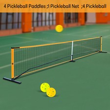 22ft Portable Pickleballs Set Backyard Park Sports Tennis Pickleball Net Paddle