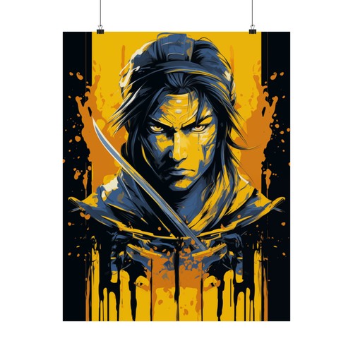 Japanese Men Art Matte Bedroom Living Room Office Vertical Poster Wall Décor - Picture 22 of 25