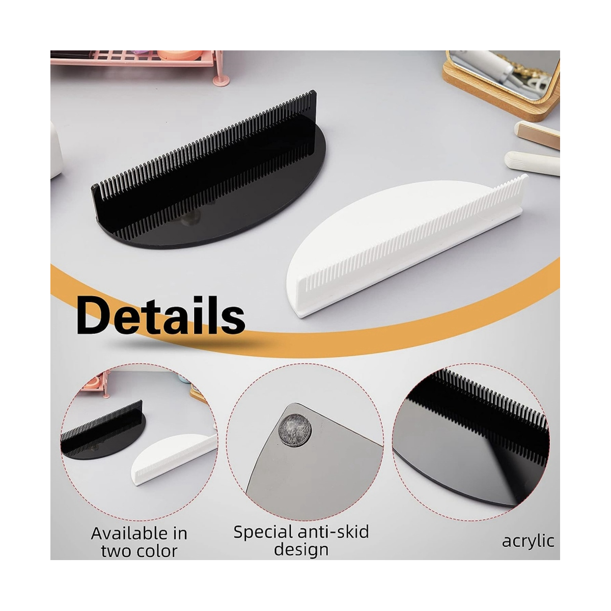 2 Pcs Hair Extension Holder Acrylic Hair Color Rack Display Hair