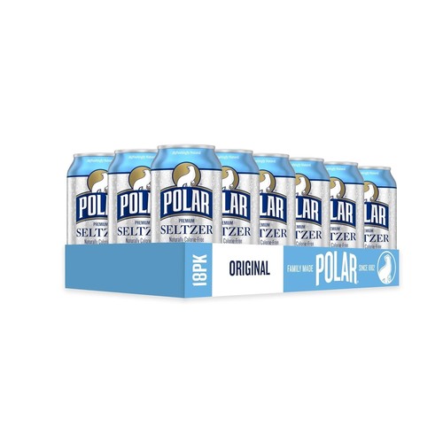 Polar Seltzer Water Original, 12 fl oz cans, 18 pack - Picture 6 of 6