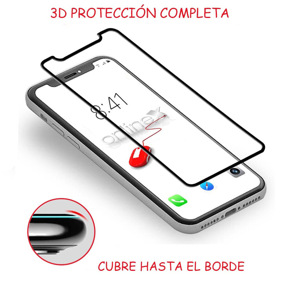 Cristal Templado Completo 3D 5D para REALME X2 PRO - OPPO RENO ACE Negro a0925