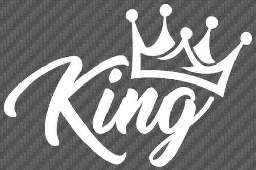 King Crown Car Window Decal Truck Graphic Bumper Sticker - Picture 3 of 9