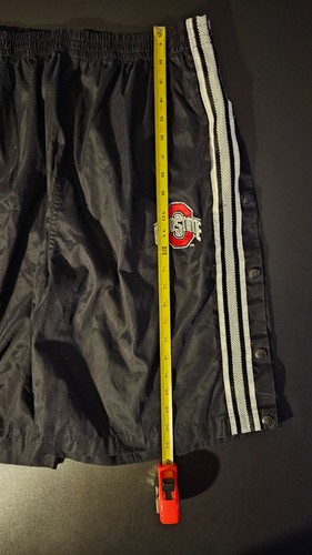Rare Vintage Ohio State Buckeyes Pro Tuff Mens XL Black Shorts Breakaway Warm-Up - Picture 7 of 10