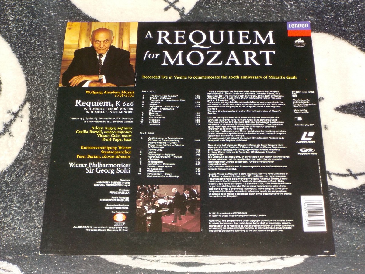 MOZART Requiem ミニディスク　MD MOZART Requiem ミニディスク MD