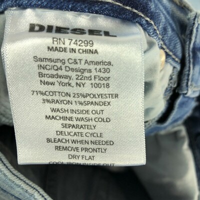Jean Diesel Fille - Taille 8 Ans - Super Slim Skinny Stretch - Bleu - Neuf Avec étiquettes
