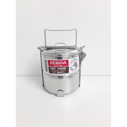Zebra Brand Pinto Food Carrier Lunch Box Stainless Steel 10 cm - Picture 4 of 5
