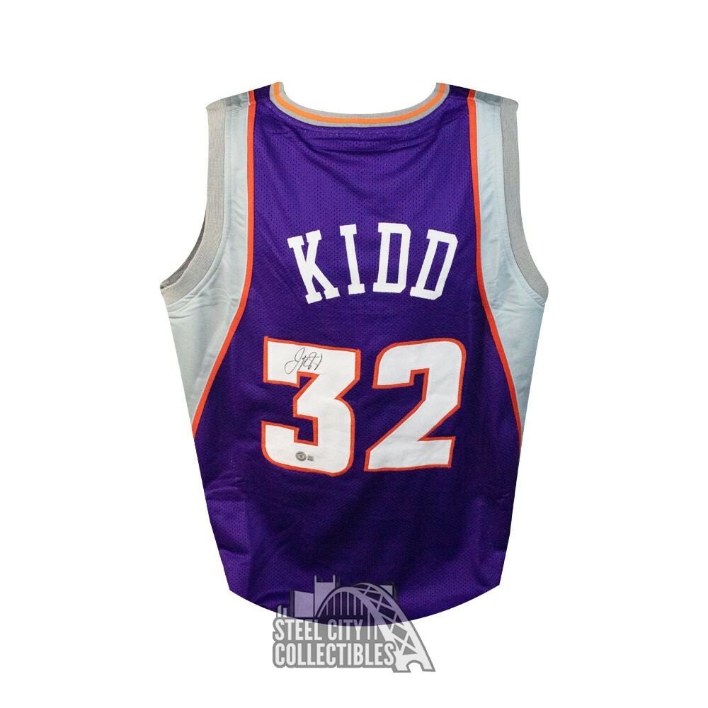 Jason Kidd Autographed Phoenix Custom Purple Basketball Jersey