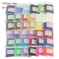 1 Pack 1040 pcs Dental Orthodontic Elastic Ligature Ties Rubber Bands 36 Colors