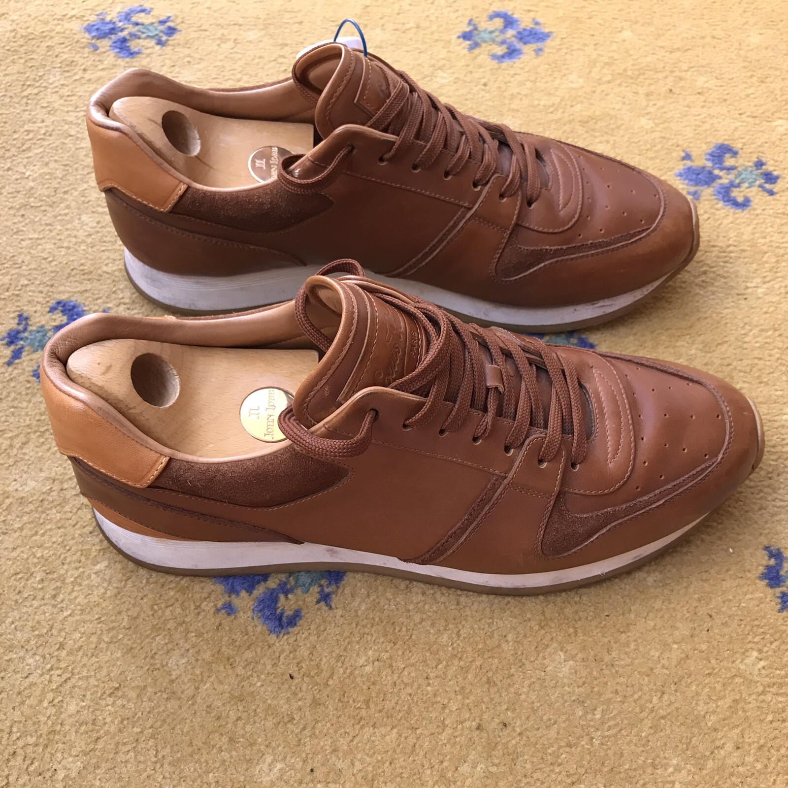 Louis Vuitton Trainers Sneakers Shoes Run Away Suede Leather Mens UK 9 US 10 43 thumbnail 9