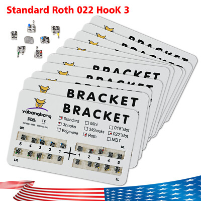 Brackets Ortodoncia 10-Pack Dental Orthodontic Braces Brackets - Mini MBT Style 0.022" Slot With Hooks Braces For Teeth - Foto 5