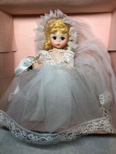 8" Madame Alexander Doll  Bride  No. 435 Adorable Blonde Wedding Gown W/ Box