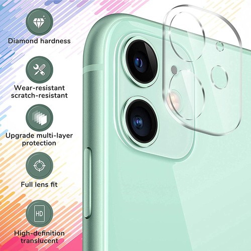 Rear Camera Lens Cover Tempered Glass Protector For iPhone 13 12 & 11 XR Models - Picture 11 of 11