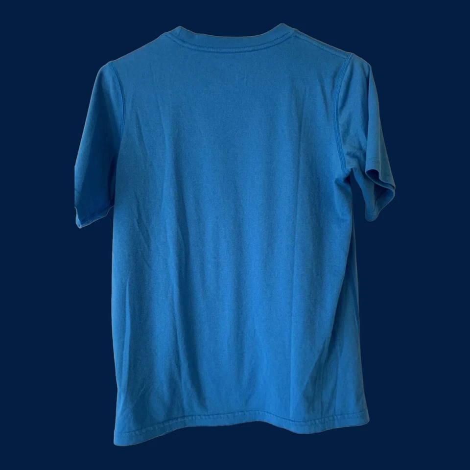 ✨BOY’S NIKE DRI-FIT TEAL WITH YELLOW SWOOSH T-SHIRT SIZE L  EUC✨ - Image 2 of 4