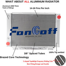 3 Rows Aluminum Radiator For 1961-1966 1962 1963 Ford Thunderbird T-bird Cc64tb