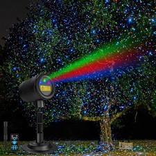 Laser Lights Outdoor, 3 Color RGB Projector Stars