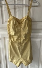RARE Vintage 1940's/1950's Catalina SWIMSUIT Romper Suit Smocked Ruffles Bow