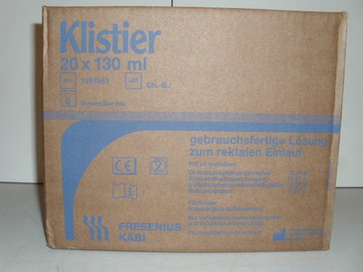 Klistier  20x130ml   Einlauf  Klistierspritze  PZN-02057139