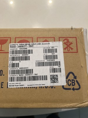 RECOM RAC03-24SER/277-TRAY DC 22+, 72 Units