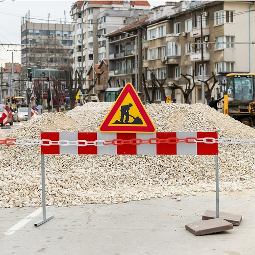 100ft Kunststoff Absperrkette Sicherheitsabsperrkette Kunststoffkette, Rot Weiß - Bild 5 von 7