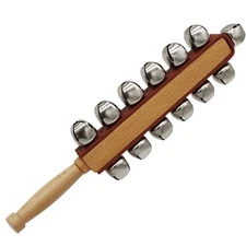 Hand Jingle Bells Hand Sleigh Bells Wooden Shaker Jingle Bells Percussion Gift