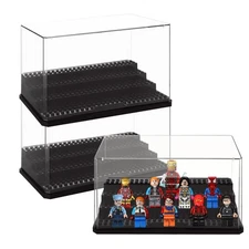 3PCS Acrylic Display Cases for Minifigure, Minifigure Display Case, Acrylic D...