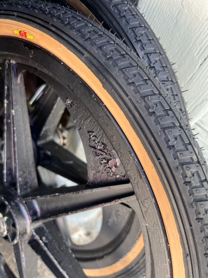 20” ACS Z Mag com logotipo GT estilo old school conjunto de rodas BMX feito nos EUA 80’s - Imagem 2 de 4