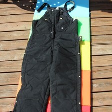 Carhartt R33 BLK Men's Arctic Quilt-Lined Bib Overalls Black Size 38x34 NWT